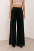 Wide Leg Tailored Velvet Trousers
