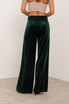 Wide Leg Tailored Velvet Trousers