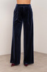 Wide Leg Tailored Velvet Trousers