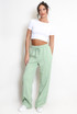  Pintuck Wide Leg Jogger 