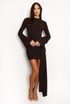 Side Tie Long Sleeve Mini Dress