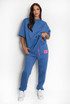 Oversized Slogan Tag Tee and Joggers Set