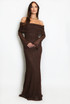 Lace Bardot Maxi Dress