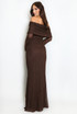Lace Bardot Maxi Dress