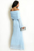 Lace Bardot Maxi Dress