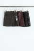 A-Line Vinyl Mini Skirt