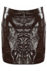 A-Line Vinyl Mini Skirt