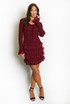 Fine Knit Lace Frill Jumper and Skirt Set