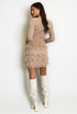 Fine Knit Lace Frill Jumper and Skirt Set
