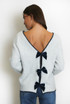 Bow Back V-Neck Jumper 