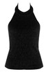 Textured Halter Neck Top