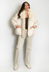 Puffer Fur Trim Jacket