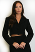 Tailored Tweed Cropped Blazer