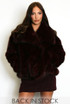Oversized Lapel Faux Fur Jacket