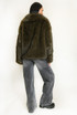 Oversized Lapel Faux Fur Jacket