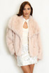 Oversized Lapel Faux Fur Jacket