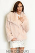 Oversized Lapel Faux Fur Jacket