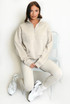 New York Embossed Zip Sweatshirt