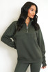 New York Embossed Zip Sweatshirt