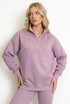 New York Embossed Zip Sweatshirt