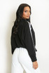 Side Stripe Jacket With Toggle Front