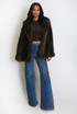 Vintage Style Chunky Faux Fur Jacket 