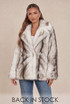 Vintage Style Chunky Faux Fur Jacket 