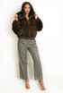 Faux Fur Hooded Bomber Jacket