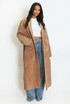 Oversized Long Wool-Look Coat