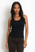 Fine Knit Vest With Heart Lace  Fine Knit Vest With Heart Lace