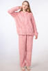 Textured Teddy Zip Hoodie And Trouser Lounge Set