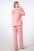 Textured Teddy Zip Hoodie And Trouser Lounge Set