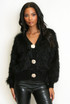 Soft Faux Fur Panelled Cardigan  Soft Faux Fur Panelled Cardigan