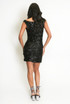 Cowl Neck Mini Sequin Dress Cowl Neck Mini Sequin Dress