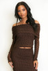 Bobble Lace Bardot Top Bobble Lace Bardot Top