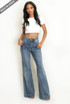 Seam Detail Flare Jeans