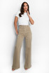 Front Seam High Waist Wide Leg Jeans Front Seam High Waist Wide Leg Jeans
