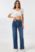 Overlap High Waist Dad Fit Jeans