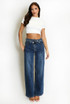 Overlap High Waist Dad Fit Jeans