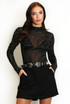 Wavy Diamante Mesh Bodysuit Wavy Diamante Mesh Bodysuit