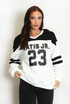 23 Slogan Varsity Sweatshirt  23 Slogan Varsity Sweatshirt