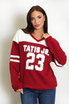 23 Slogan Varsity Sweatshirt  23 Slogan Varsity Sweatshirt