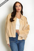 Oversized Faux Suede Jacket