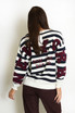 New York Embossed Striped Jumper