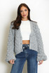 Chunky Bobble Knit Cardigan