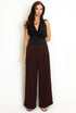 Tailored Box Pleat Wide Leg Trousers