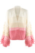 Bold Stripe Tassel Sleeve Cardigan