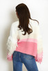 Bold Stripe Tassel Sleeve Cardigan