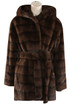 Faux Fur Belted Hooded Coats