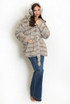 Faux Fur Belted Hooded Coats